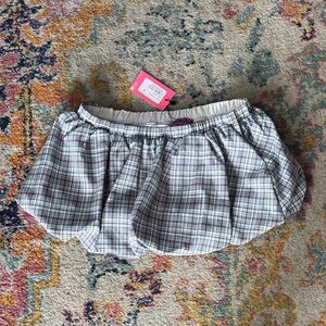 Edikted Plaid Tennis Mini Skirt